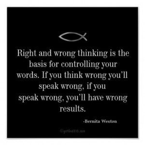 Right and wrong thinking Inspirational Quotes Keys for Discipline ...