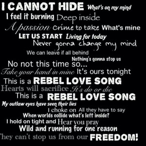 Rebel Quotes Rebel love song ♥