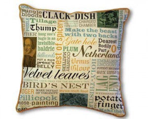 These quotable pillows are machine washable and made from 100% cotton ...
