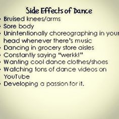 dancer problems but most of them i wouldn t really consider problems ...