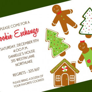 Cookie Exchange Holiday Digital Invitation, Custom Wording, Print ...