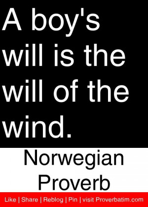 ... will is the will of the wind. - Norwegian Proverb #proverbs #quotes