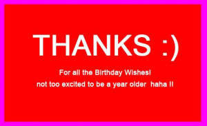 Birthday Wish Thank You Quotes