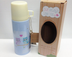 Cute Love Owls Stainless Steel 350m l Flask Gift ...