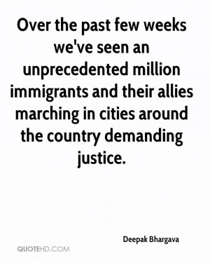 Over the past few weeks we've seen an unprecedented million immigrants ...