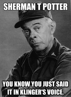 ... to forge potter s signature sherman t potter over and over again