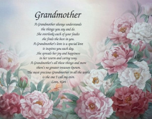 Grandma Birthday in Heaven Poem | Personalized Grandmother Poem