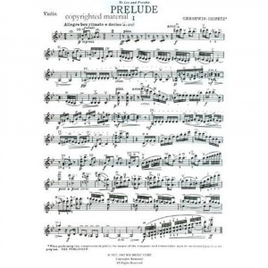 Gershwin, George - Preludes - Violin and Piano - transcribed by Jascha ...