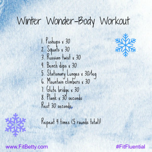 Don’t Hibernate! Winter Wonder Body Workout