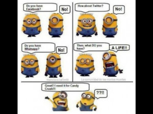 Minions Facebook Quotes Two minions arguimg over if