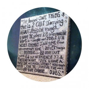 Dorm Glitz College Quote Canvas by 329DormDecor on Etsy