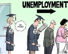 Unemployment line after graduation #sarcasm #funnies More