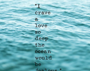 Beach Ocean Quote Sea Coastal Art L ove Ocean Blue Teal Aqua Shabby ...