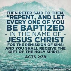 Acts 2:38 (Bible Verse/Scripture Origin) This Bible verse quotes Peter ...