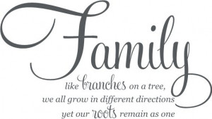 Family... Branches... Roots... Uppercase Living vinyl wall quotes and ...