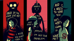 Adventure Time text mood sad sorrow girl wallpaper background