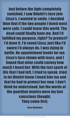 Vampire Academy Quotes | Rose Hathaway More