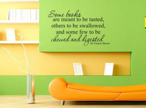Art Wall Decal Wall Stickers Vinyl Decal Quote - Some books are meant ...
