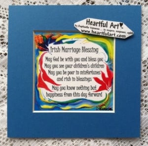 Irish Marriage Blessing quote (5x5) - Heartful Art by Raphaella ...