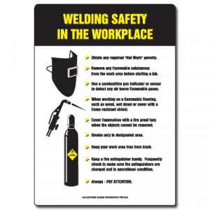 welding safety posters