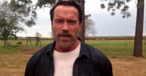 not a tumor!’ Arnold Schwarzenegger re-enacts his most famous lines ...