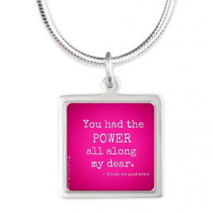 ... Gifts > Girl Power Jewelry > Glinda the Good Witch Quote Necklaces