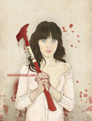 See Zooey Deschanel As an Ax Murderer