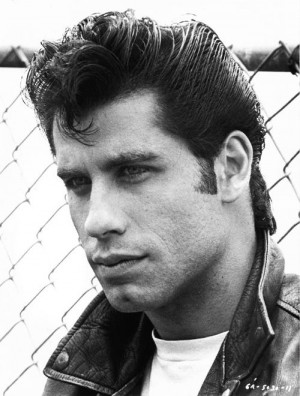 John Travolta as Danny Zuko. I saw the filming of Grease when I was in ...