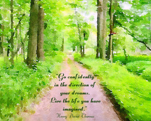 Go Confidently Thoreau.Quote By Thoreau Henry David Go Confidently In ...