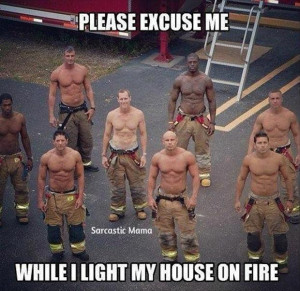 funny pictures, sexy fireman