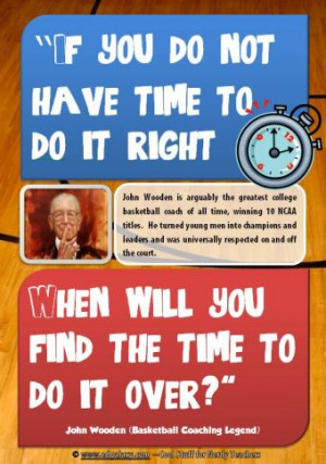 Free Student Motivation Poster from John Wooden