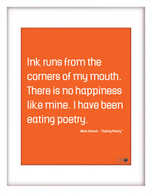 Unique Mark Strand Quote Wall Art