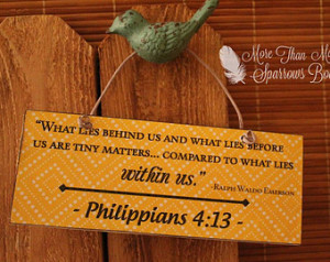 ... Things Through Christ | Ralph Waldo Emerson Quote | Philippians 4:13