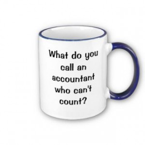 Keep them guessing with this very funny and original accounting coffee
