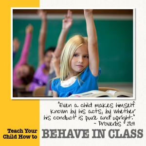 ... Behave in Class from the free e-book, Every School Year Counts