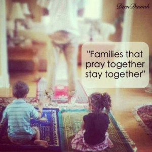 Family who pray together stay together. cute family quote