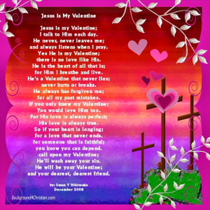 Jesus Is My Valentine Poem Poster. Be My Redneck Valentine Poems ...