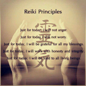 Reiki Principles...just for today.