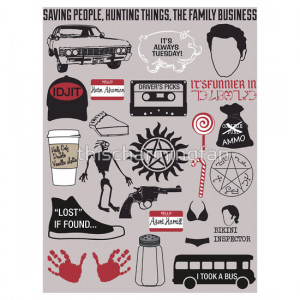 SUPERNATURAL QUOTES - STICKER by thischarmingfan