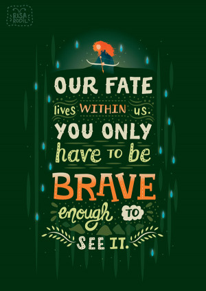 Typographic Illustrations Of Inspiring Quotes From Popular Pixar Films
