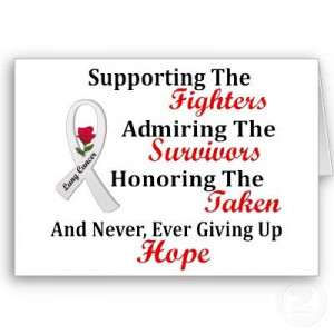 Lung Cancer Quote Postcard