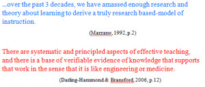 ... sound pedagogic basis for the design of the learning experience