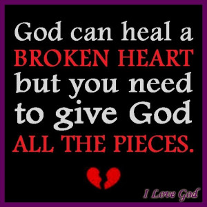 Need my broken heart mended.....
