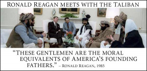 Ronald Reagan meets with the Taliban: “These gentlemen are the moral ...