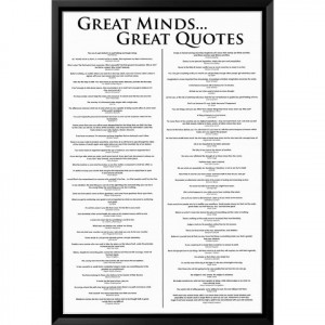 Art.com - Great Minds Great Quotes Framed Poster product details page