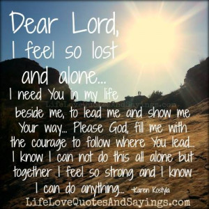 Feel Do Lost And Alone..