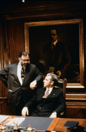 Al Pacino and Francis Ford Coppola in The Godfather: Part III (1990)