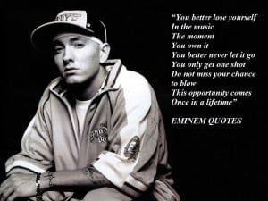 True Eminem Quotes Sayings for Haters