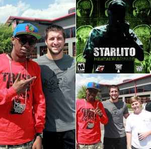 Tim Tebow Hangs with Rapper Starlito