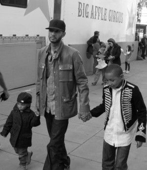 Producer Swizz Beatz had a fun outing with his sons Kasseem Jr and ...